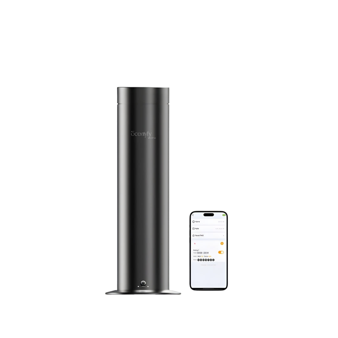 STARQ Halo Luxury Smart Air Scent Diffuser Waterless Aroma Machine Cold Atomization Ultra Quiet No Heat for Office Home Gym & Hotel Includes Complimentary 100ml Starter Pack Perfumes