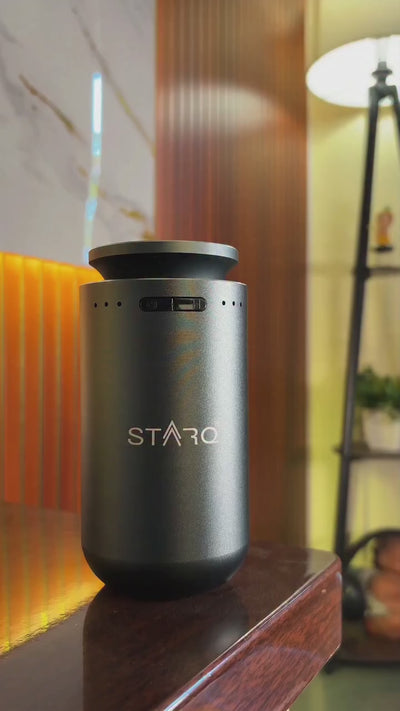 STARQ Pulse Smart Air Scent Diffuser Waterless Aroma Machine with Cold Atomization Ultra Quiet No Heat Technology for Office Home Gym & Hotel Includes Complimentary 15ml Starter Pack Perfumes