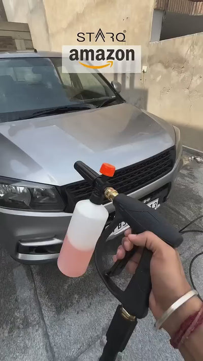 STARQ ST5 | 250 Bar 2500W | Heavy Duty High Pressure Washer for Car, Bike, Home | 1Ltr Professional Snow Foam Lance | Red