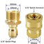 STARQ Quick Connect Adapter Fittings for Pressure Washer Hose Pipe M22 x 15 (One Male and One Female Adapter)