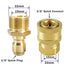 STARQ 2 QD SETS Quick Connect Adapter Fittings for Pressure Washer Hose Pipe M22 x 15 (Set of 2 Male and 2 Female)