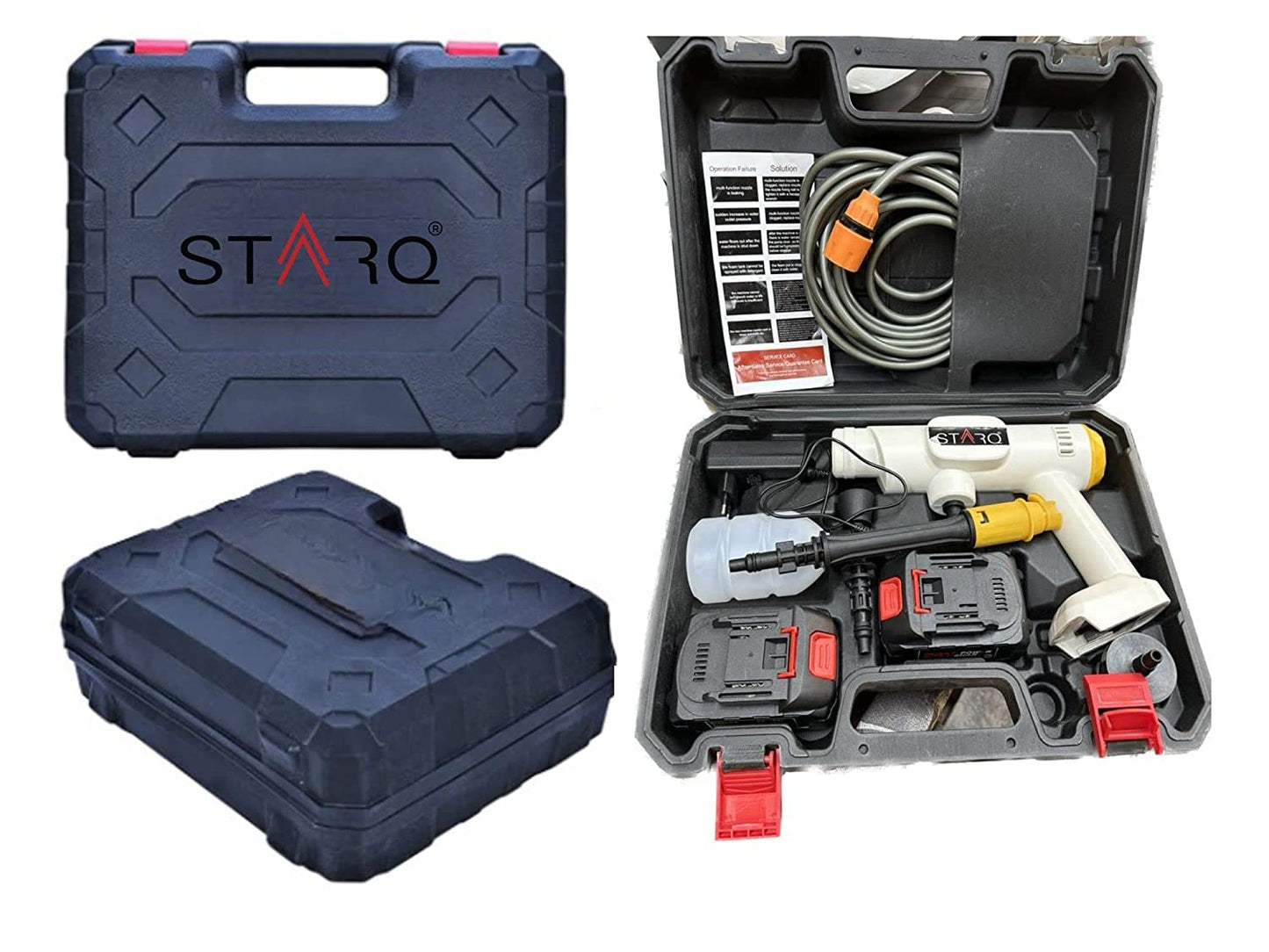 STARQ Cordless 24V Car Pressure Washer Power Washer with Accessories Portable Power Cleaner