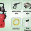 STARQ ST-2400U Watts 220 Bar Portable High Pressure Washer Universal Motor 1 Year Warranty Red Black 100% Copper Winding for Home, Car and Bike Washing